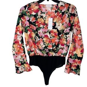 NEW SAGE THE LABEL floral bodysuit